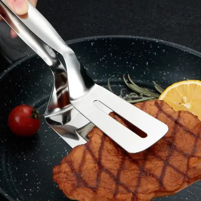 Multi-Function Food Flipping Spatula Tongs (1 pc)